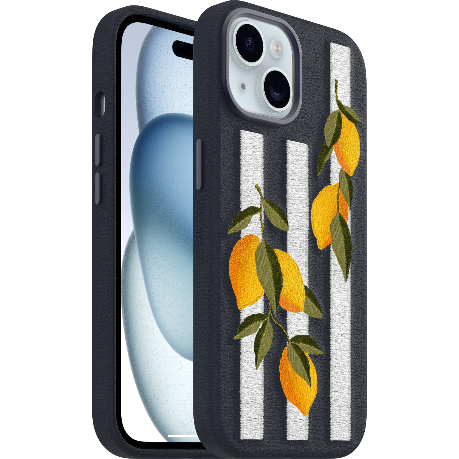 iPhone 15 Symmetry Series Cactus Leather Embroidery Case