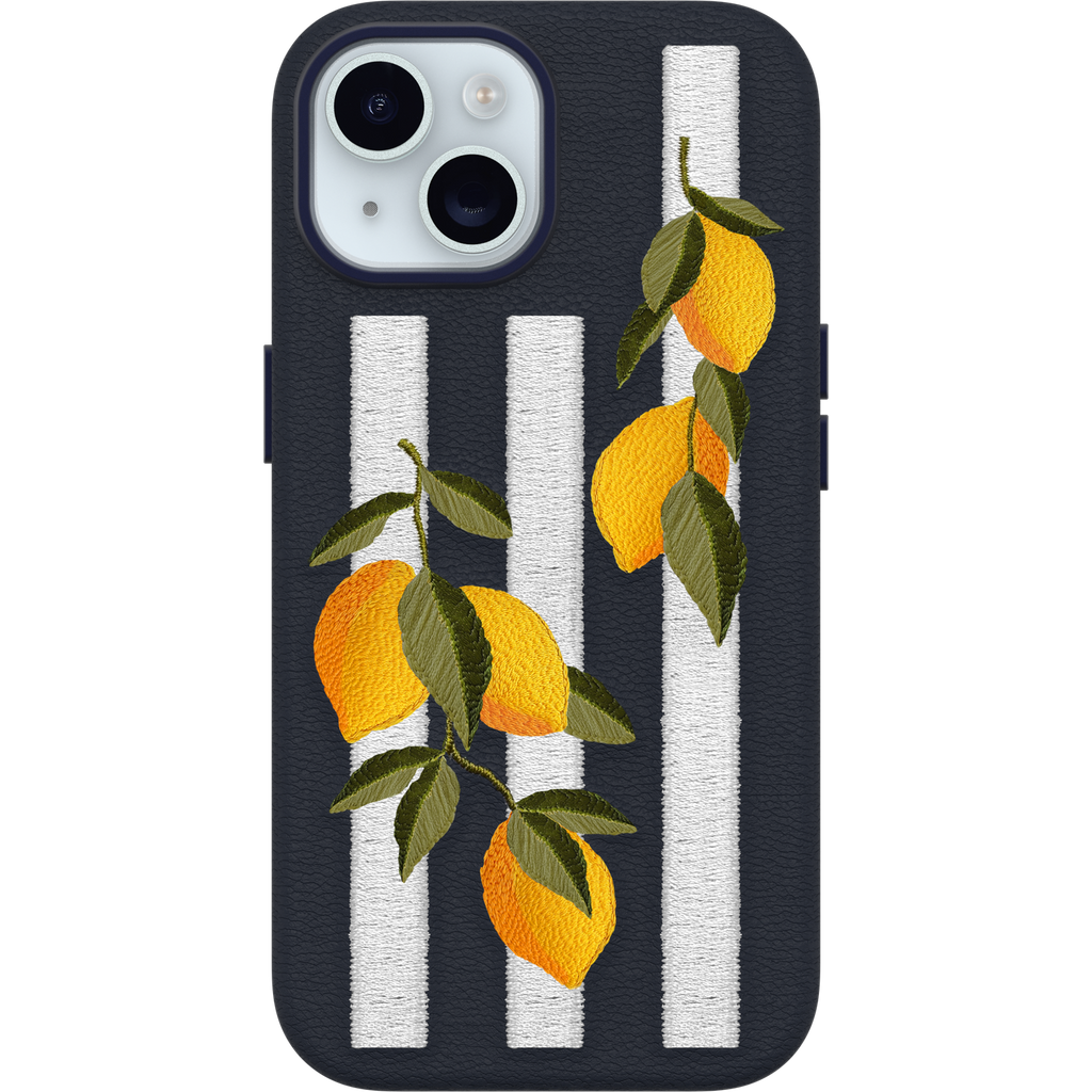 iPhone 15 Symmetry Series Cactus Leather Embroidery Case