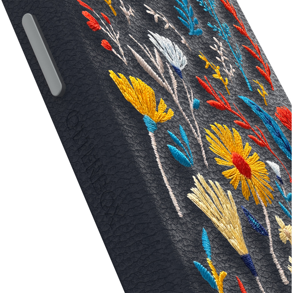 iPhone 15 Symmetry Series Cactus Leather Embroidery Case