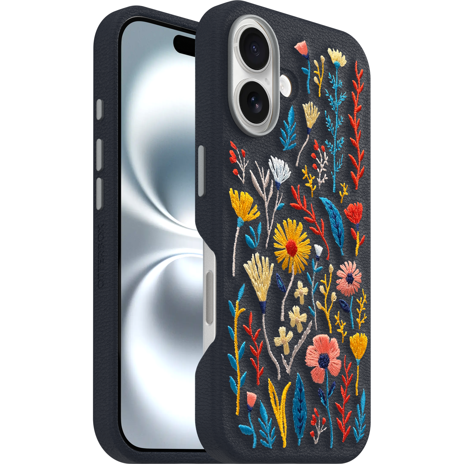 iPhone 16 Symmetry Series Cactus Leather Embroidery Case