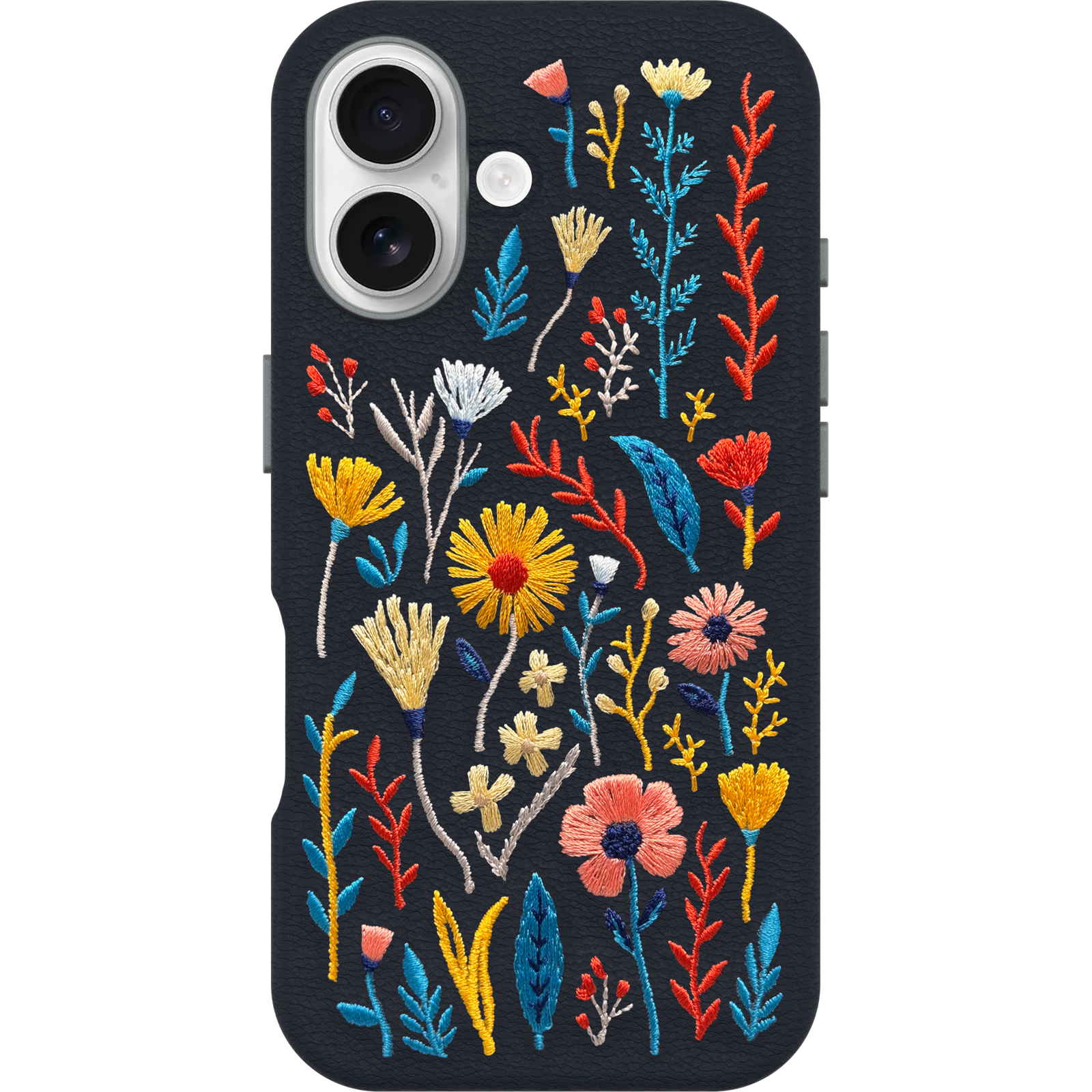 iPhone 16 Symmetry Series Cactus Leather Embroidery Case
