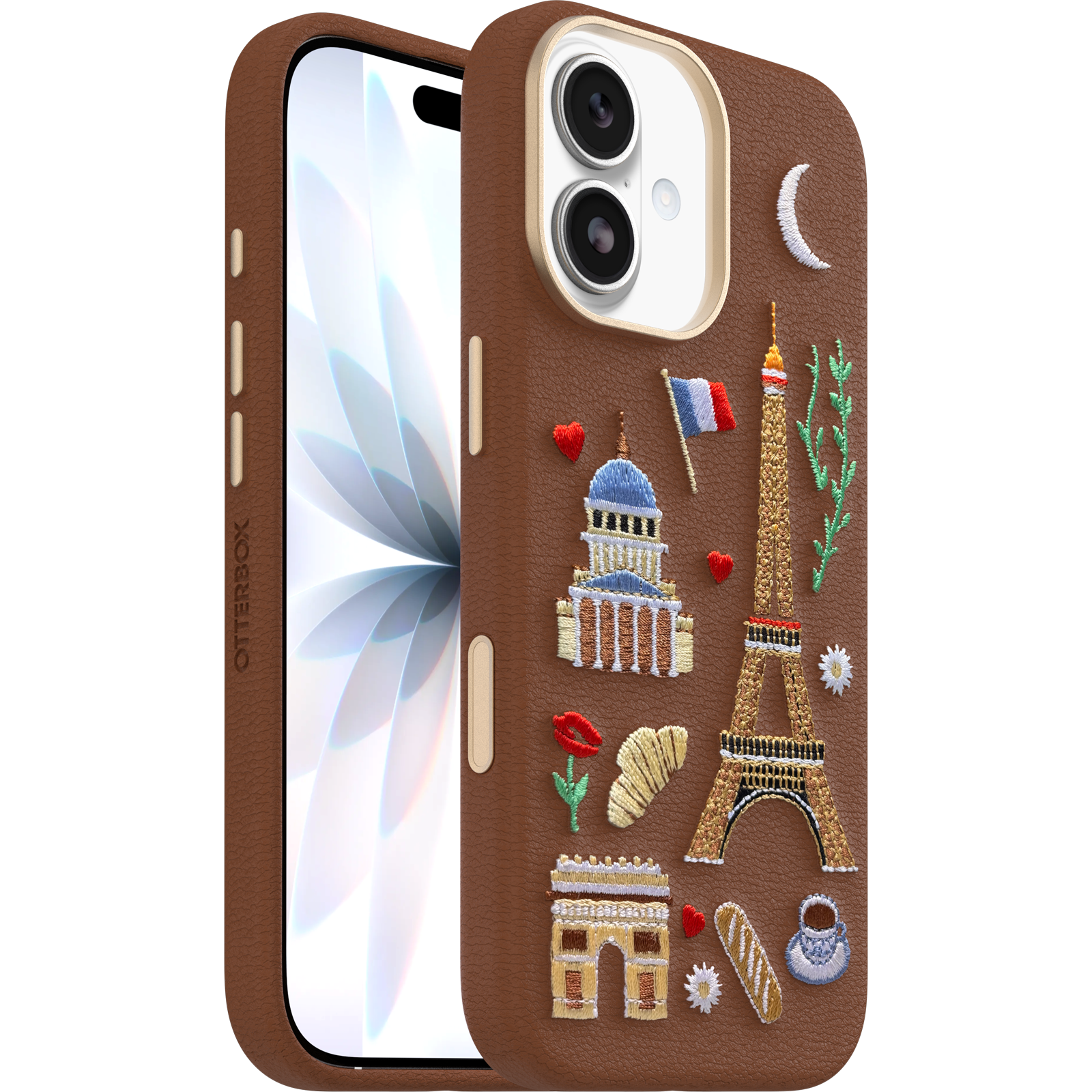 iPhone 17 Symmetry Series Cactus Leather Embroidery Case