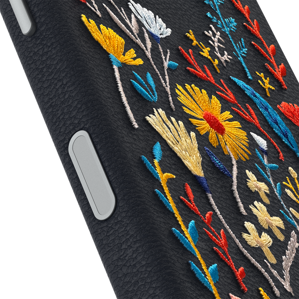 iPhone 17 Symmetry Series Cactus Leather Embroidery Case