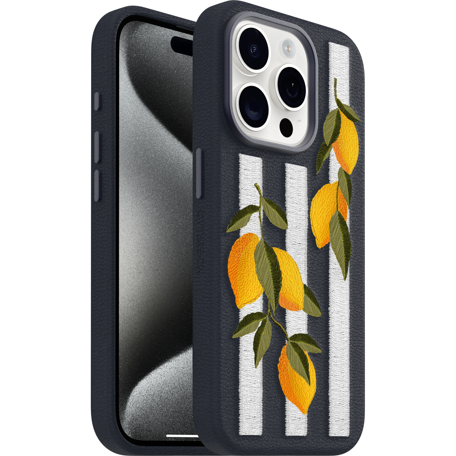 iPhone 15 Pro Symmetry Series Cactus Leather Embroidery Case