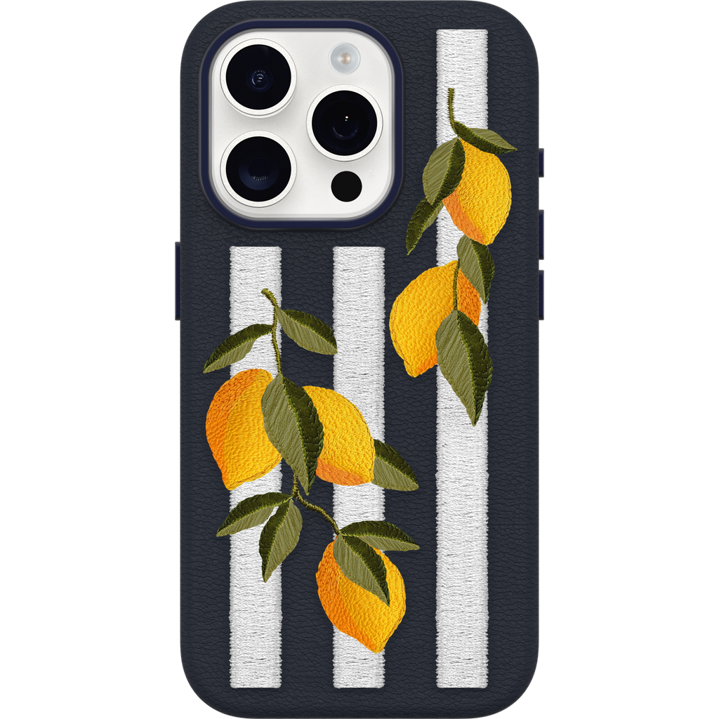 iPhone 15 Pro Symmetry Series Cactus Leather Embroidery Case