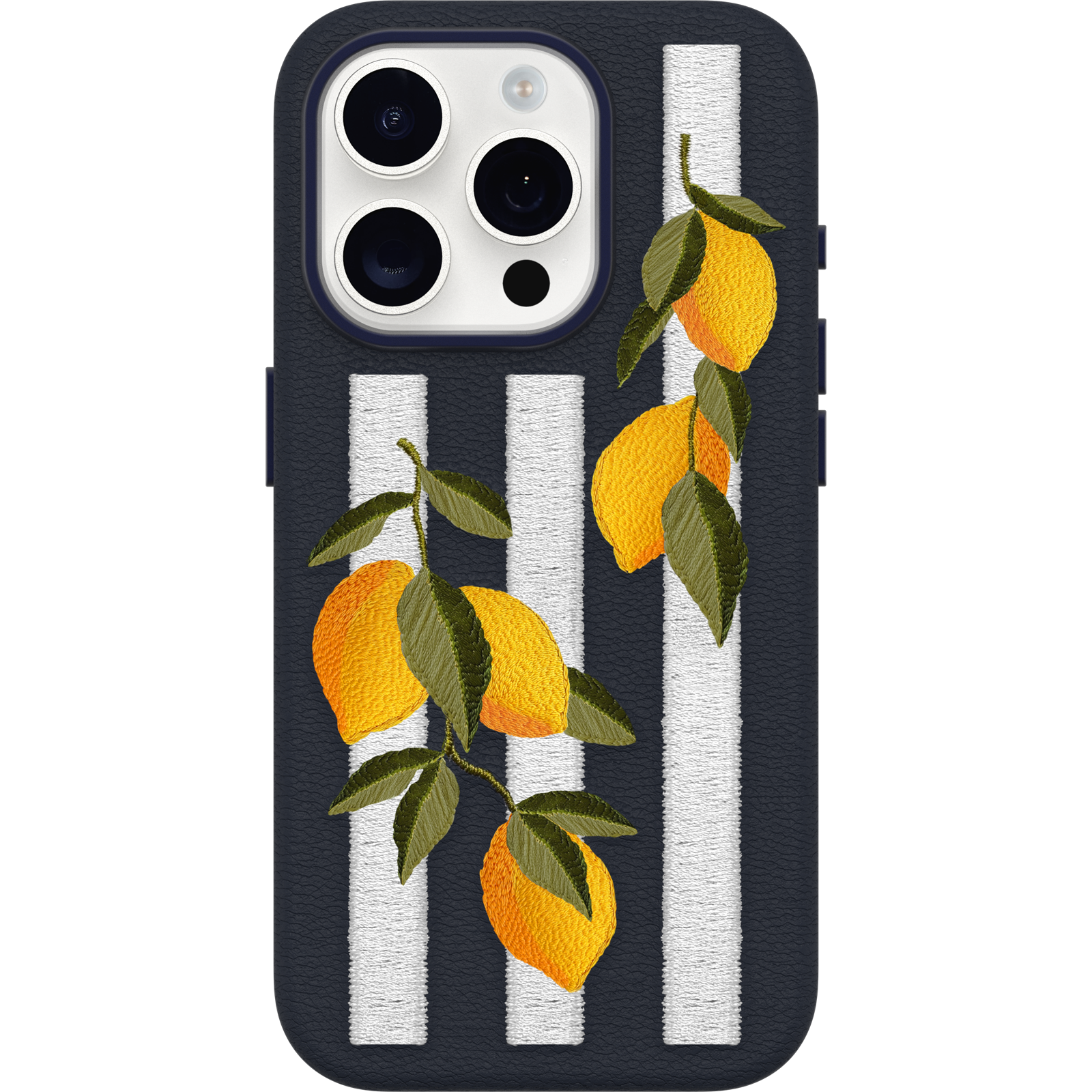 iPhone 15 Pro Symmetry Series Cactus Leather Embroidery Case