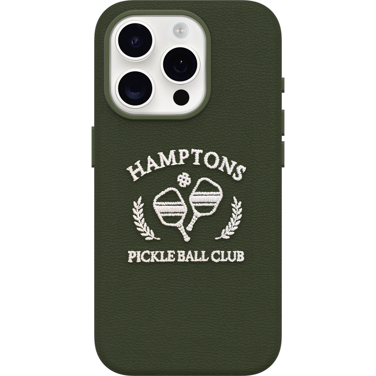 iPhone 15 Pro Symmetry Series Cactus Leather Embroidery Case