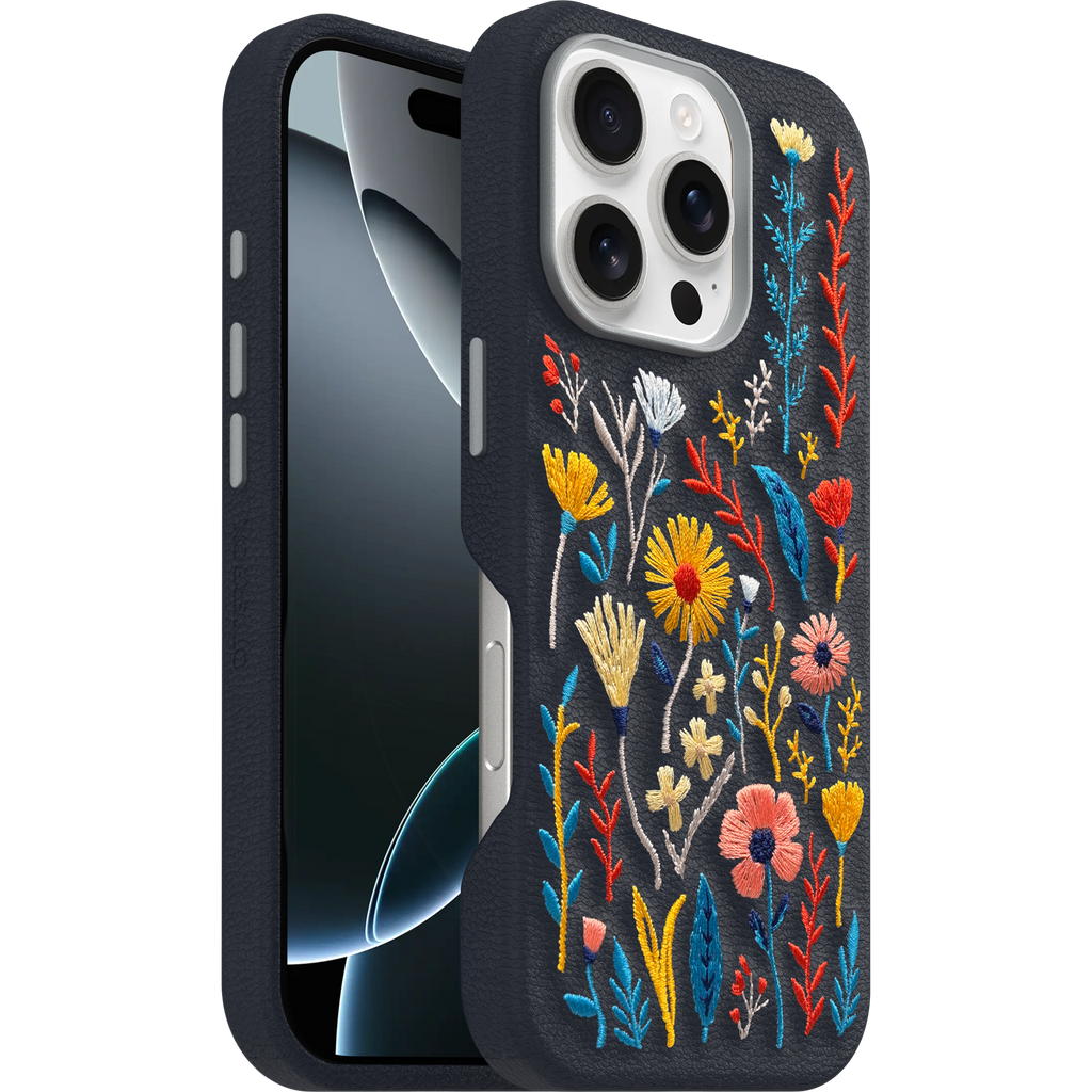 iPhone 16 Pro Symmetry Series Cactus Leather Embroidery Case