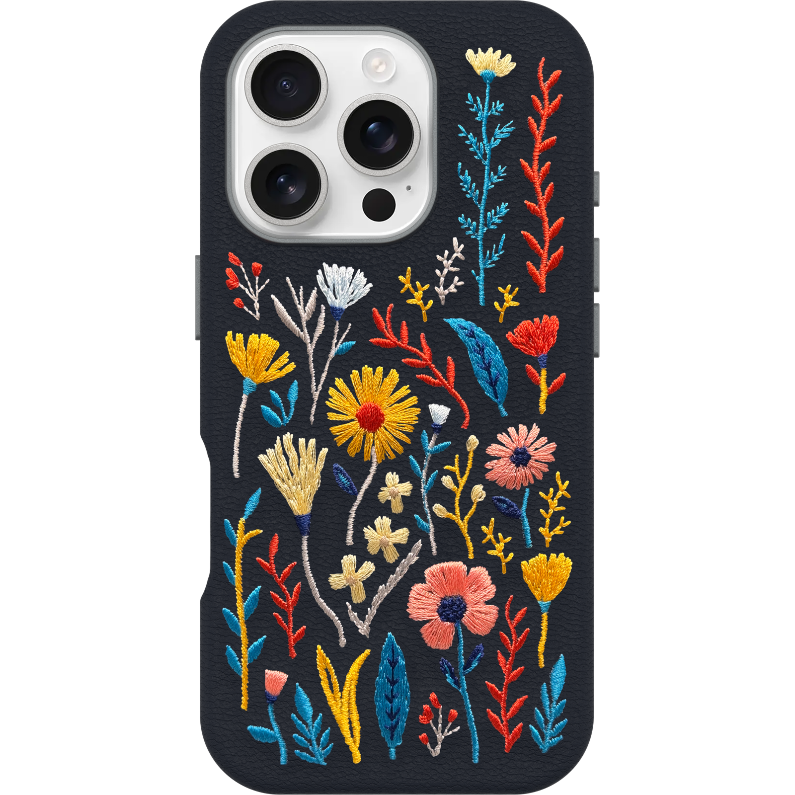 iPhone 16 Pro Symmetry Series Cactus Leather Embroidery Case