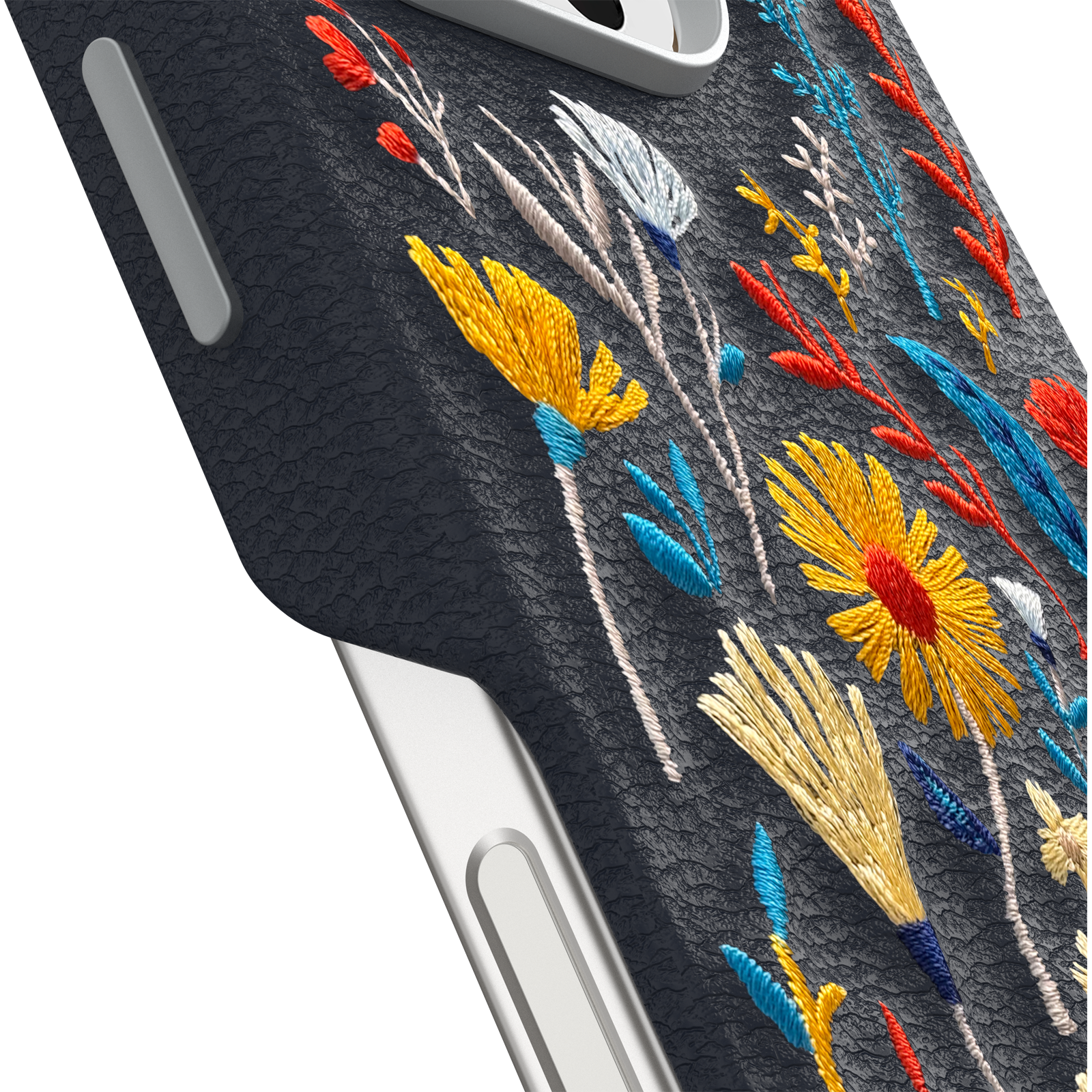iPhone 16 Pro Symmetry Series Cactus Leather Embroidery Case