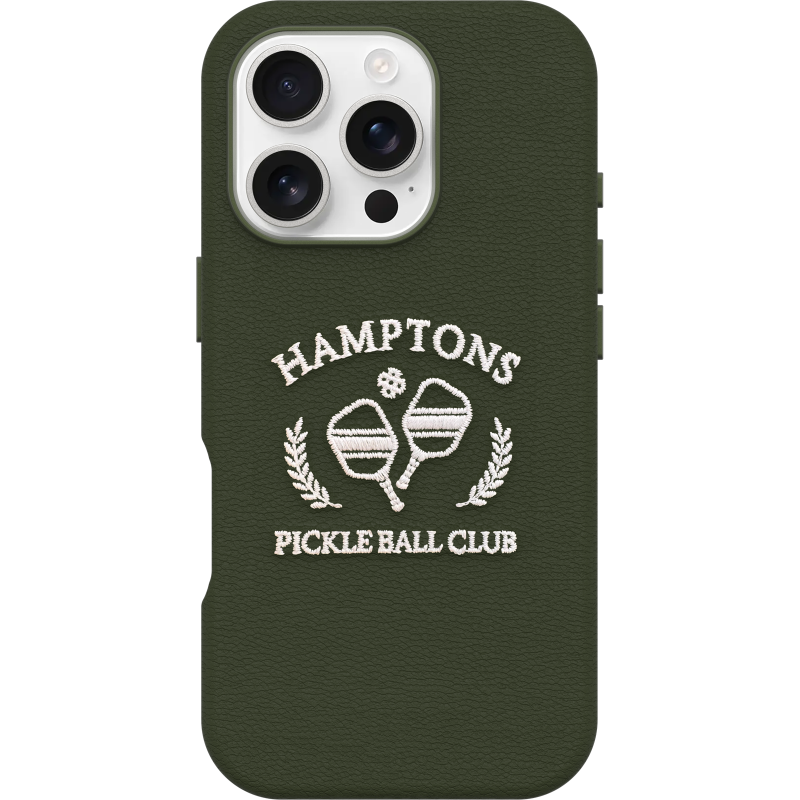 iPhone 16 Pro Symmetry Series Cactus Leather Embroidery Case
