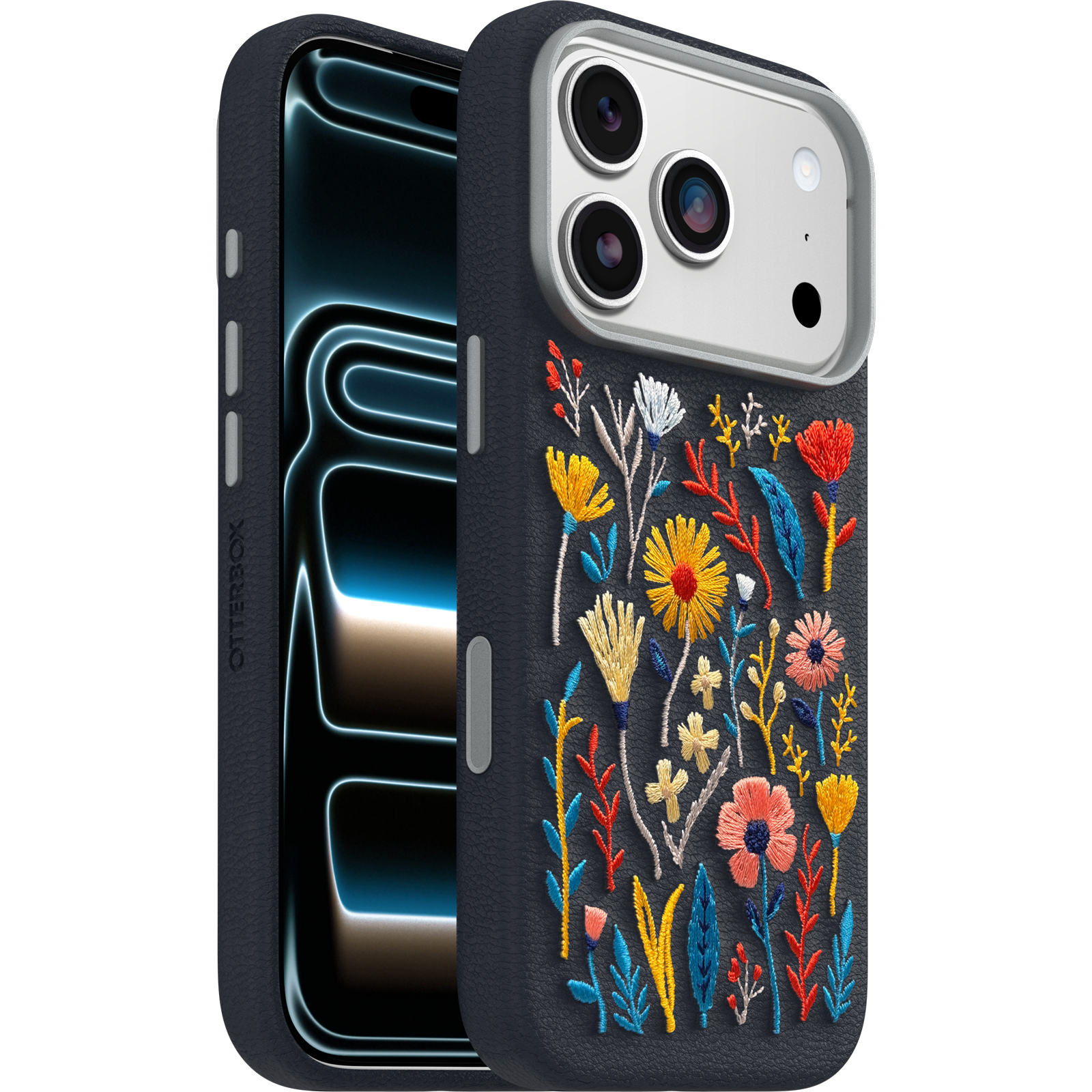 iPhone 17 Pro Symmetry Series Cactus Leather Embroidery Case
