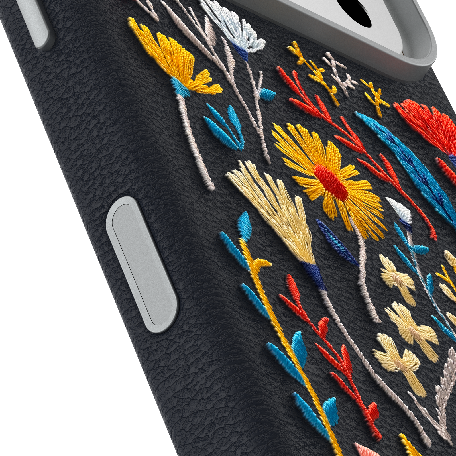 iPhone 17 Pro Symmetry Series Cactus Leather Embroidery Case