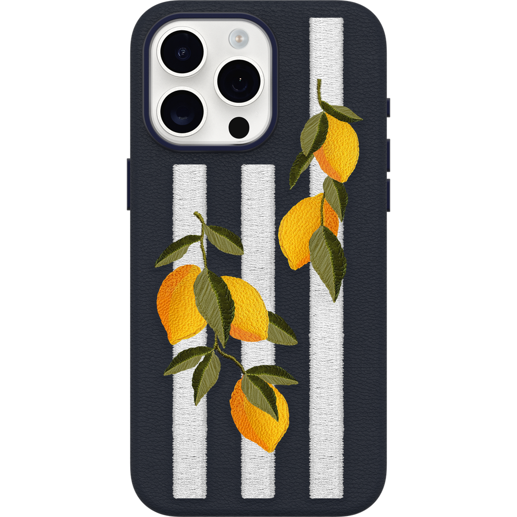 iPhone 15 Pro Max Symmetry Series Cactus Leather Embroidery Case