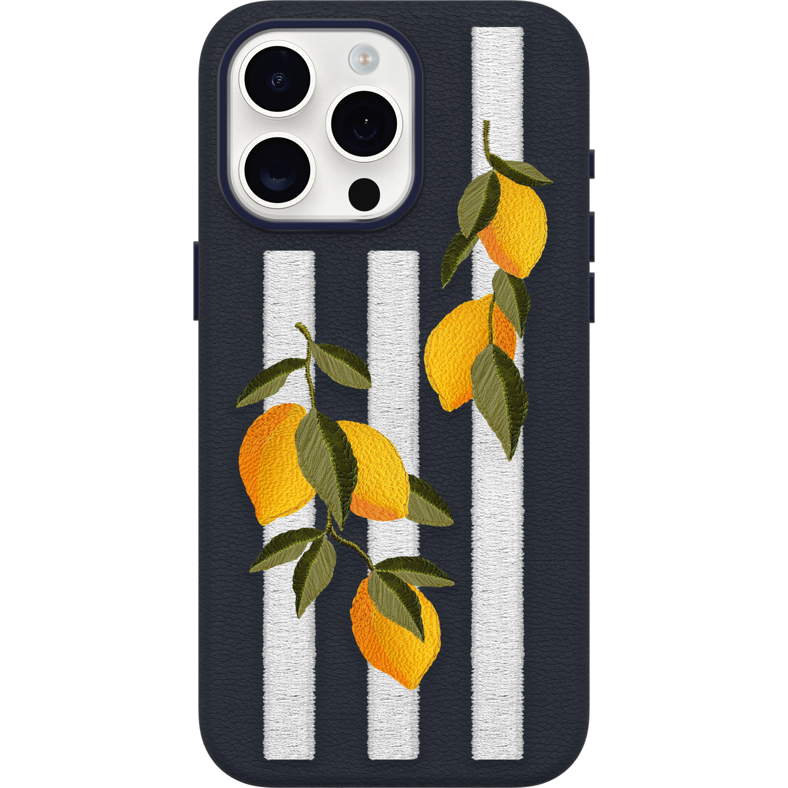 iPhone 15 Pro Max Symmetry Series Cactus Leather Embroidery Case