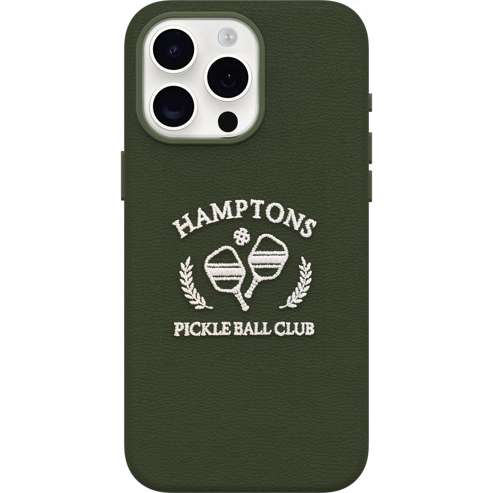 iPhone 15 Pro Max Symmetry Series Cactus Leather Embroidery Case