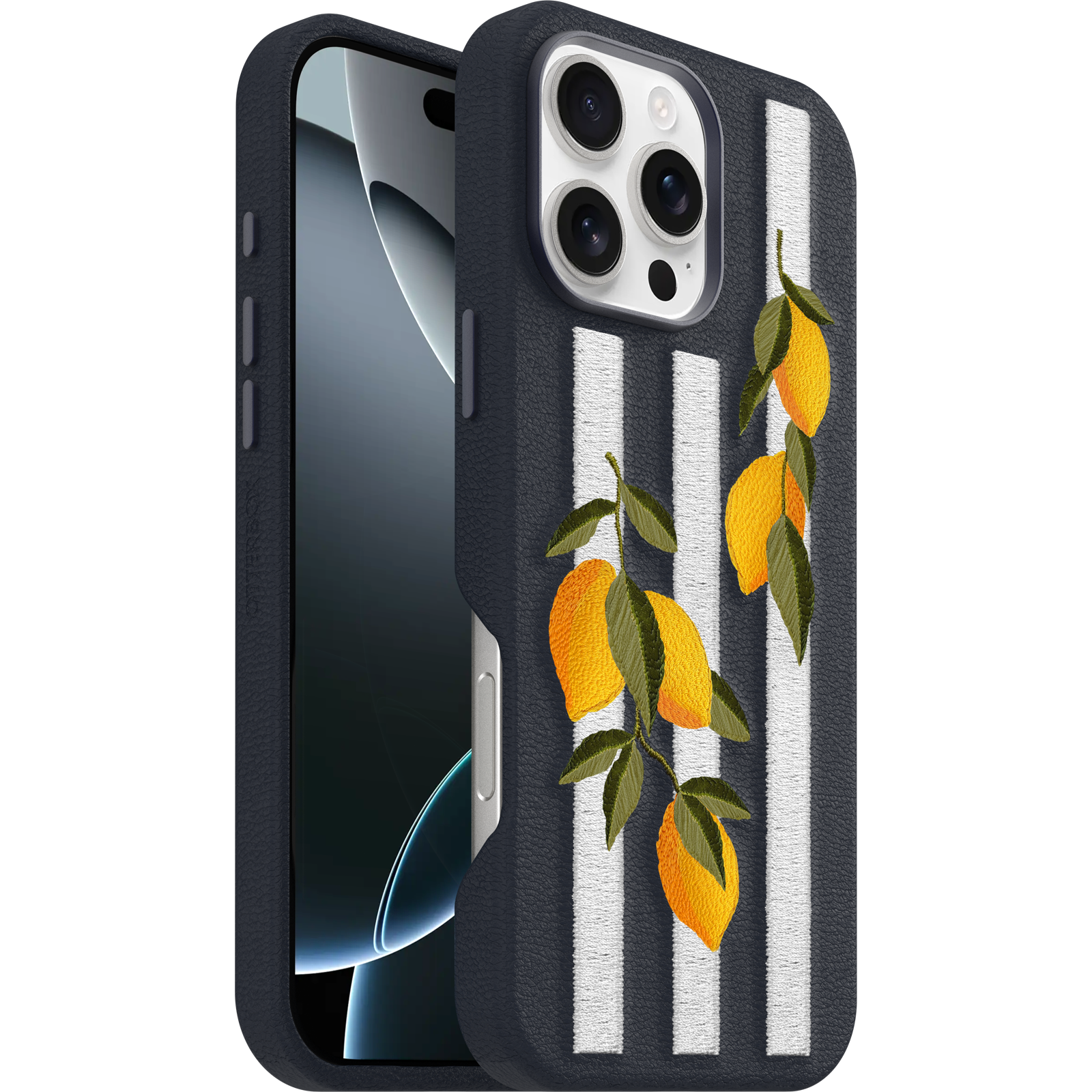 iPhone 16 Pro Max Symmetry Series Cactus Leather Embroidery Case