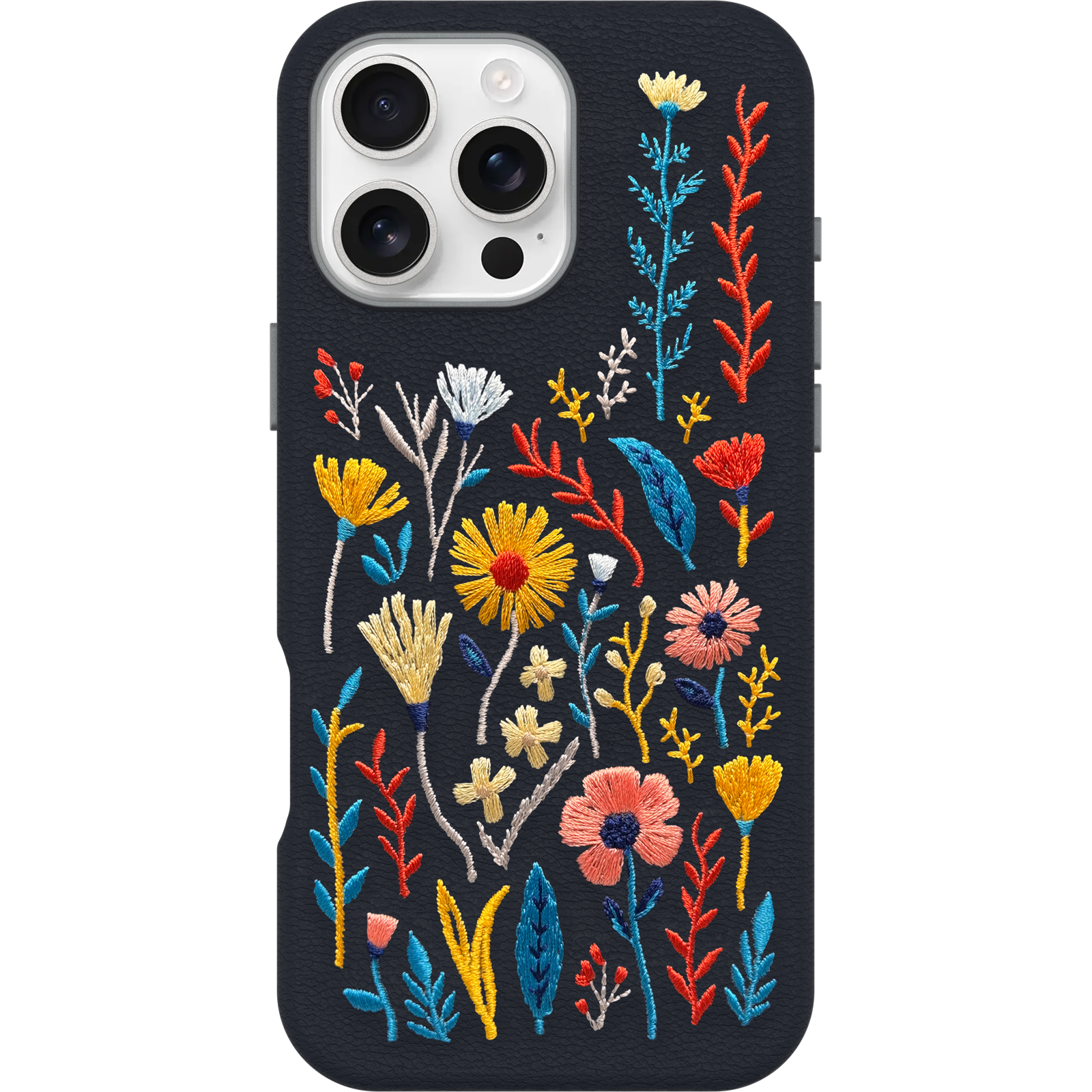 iPhone 16 Pro Max Symmetry Series Cactus Leather Embroidery Case