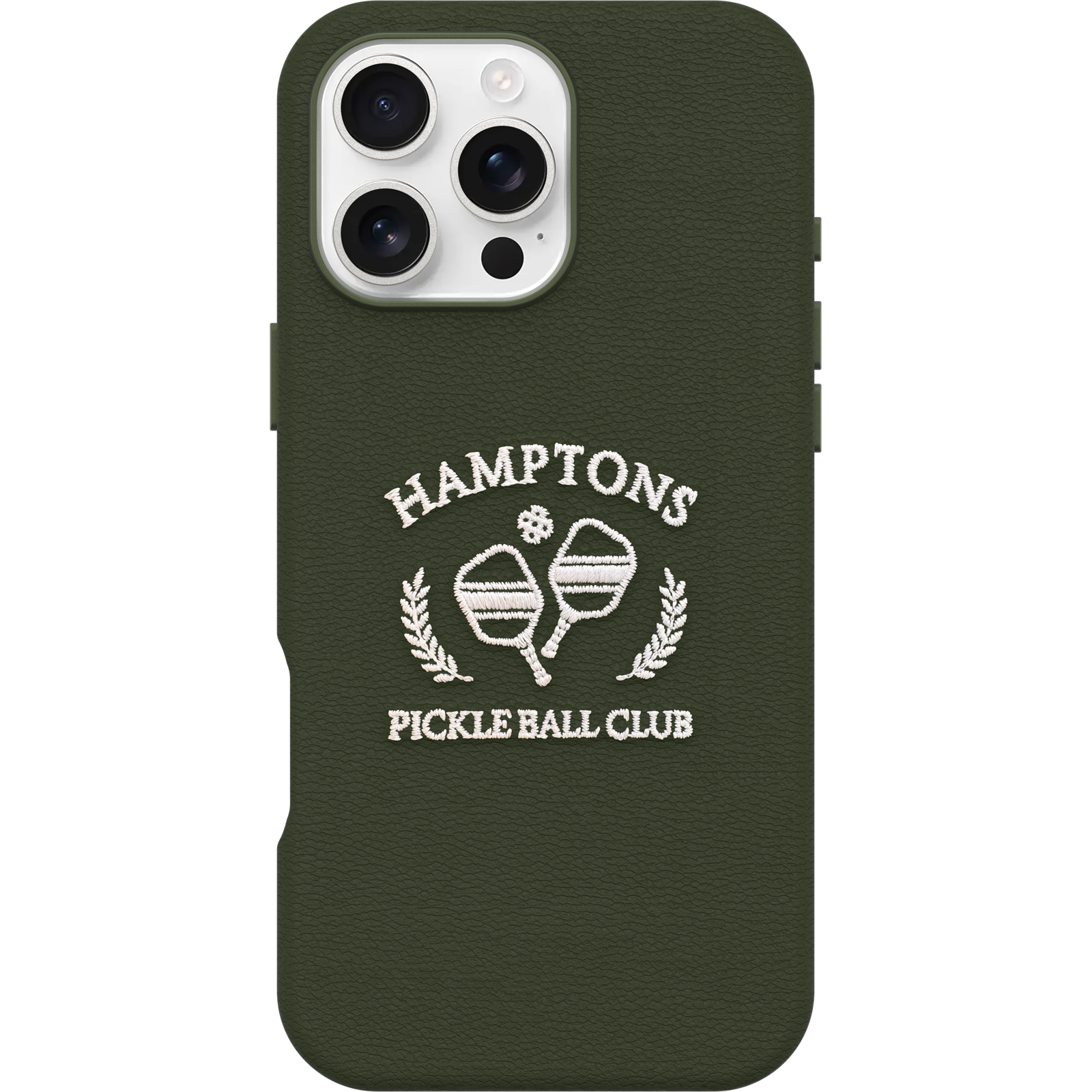 iPhone 16 Pro Max Symmetry Series Cactus Leather Embroidery Case
