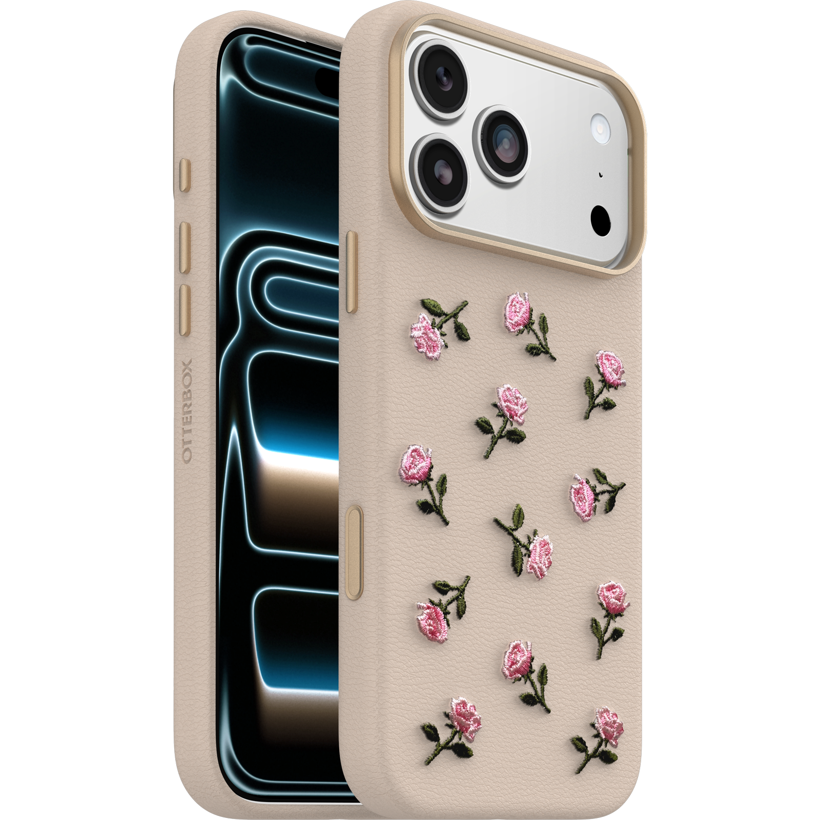 iPhone 17 Pro Max Symmetry Series Cactus Leather Embroidery Case