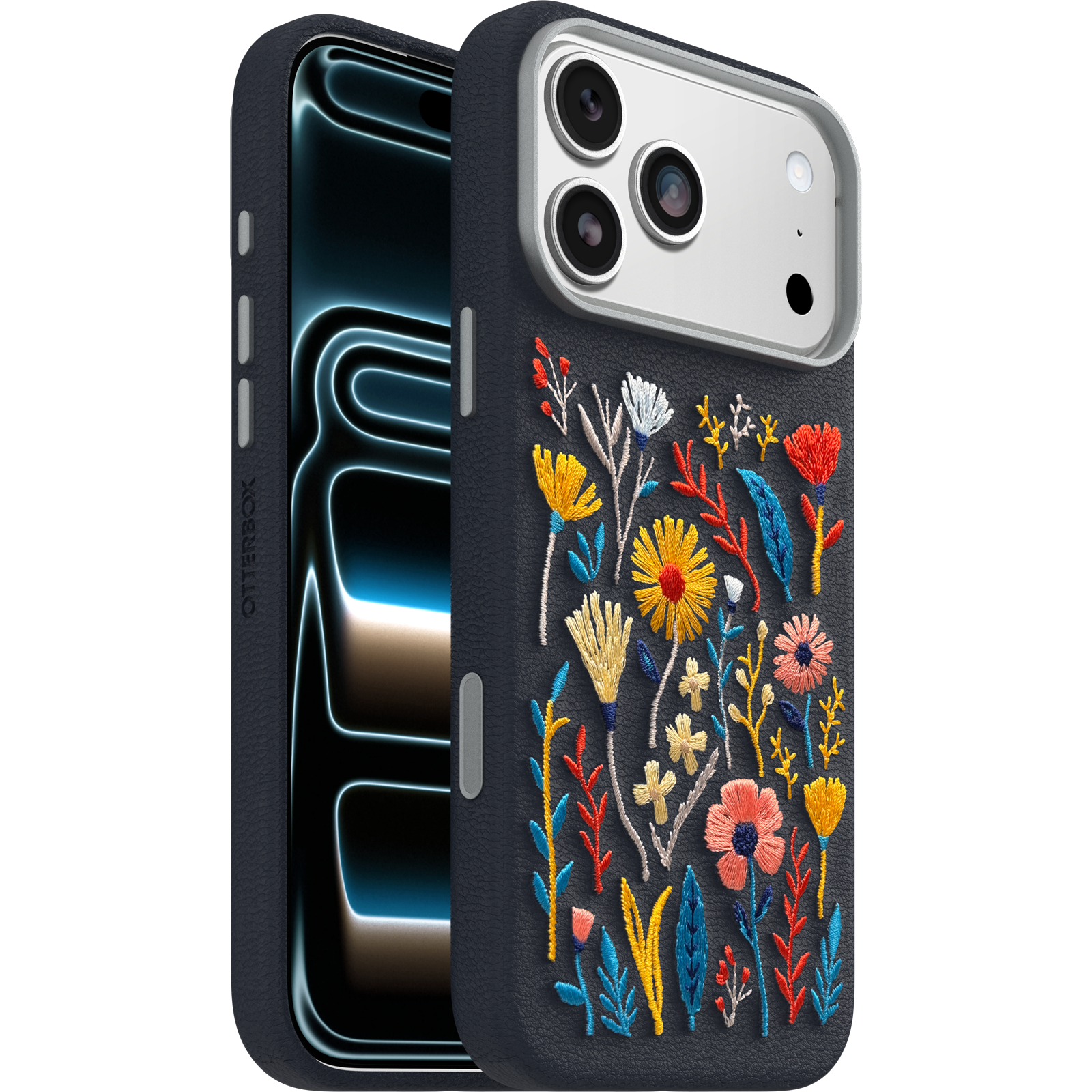 iPhone 17 Pro Max Symmetry Series Cactus Leather Embroidery Case