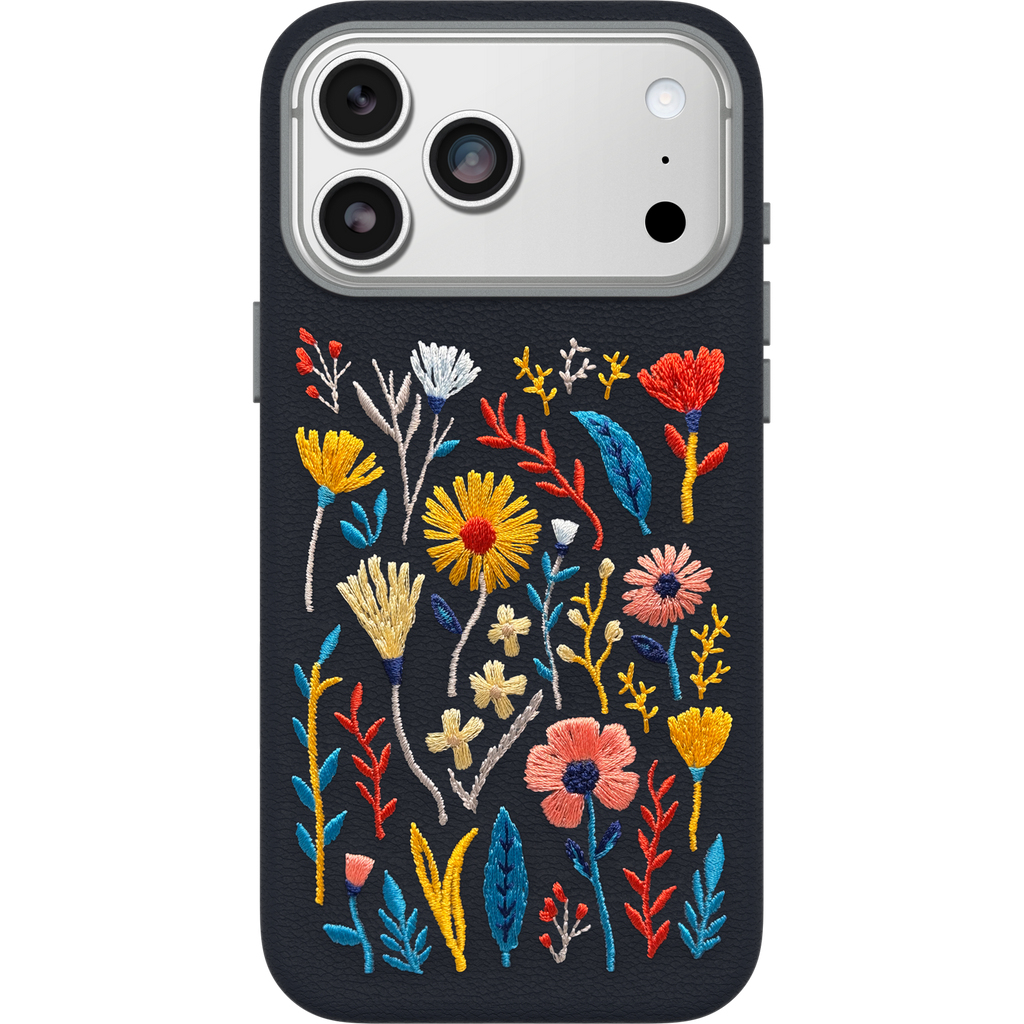 iPhone 17 Pro Max Symmetry Series Cactus Leather Embroidery Case