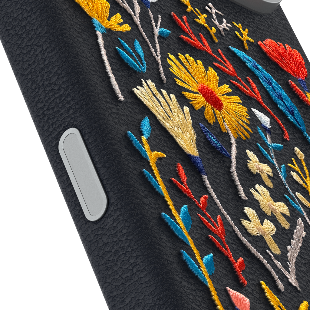 iPhone 17 Pro Max Symmetry Series Cactus Leather Embroidery Case