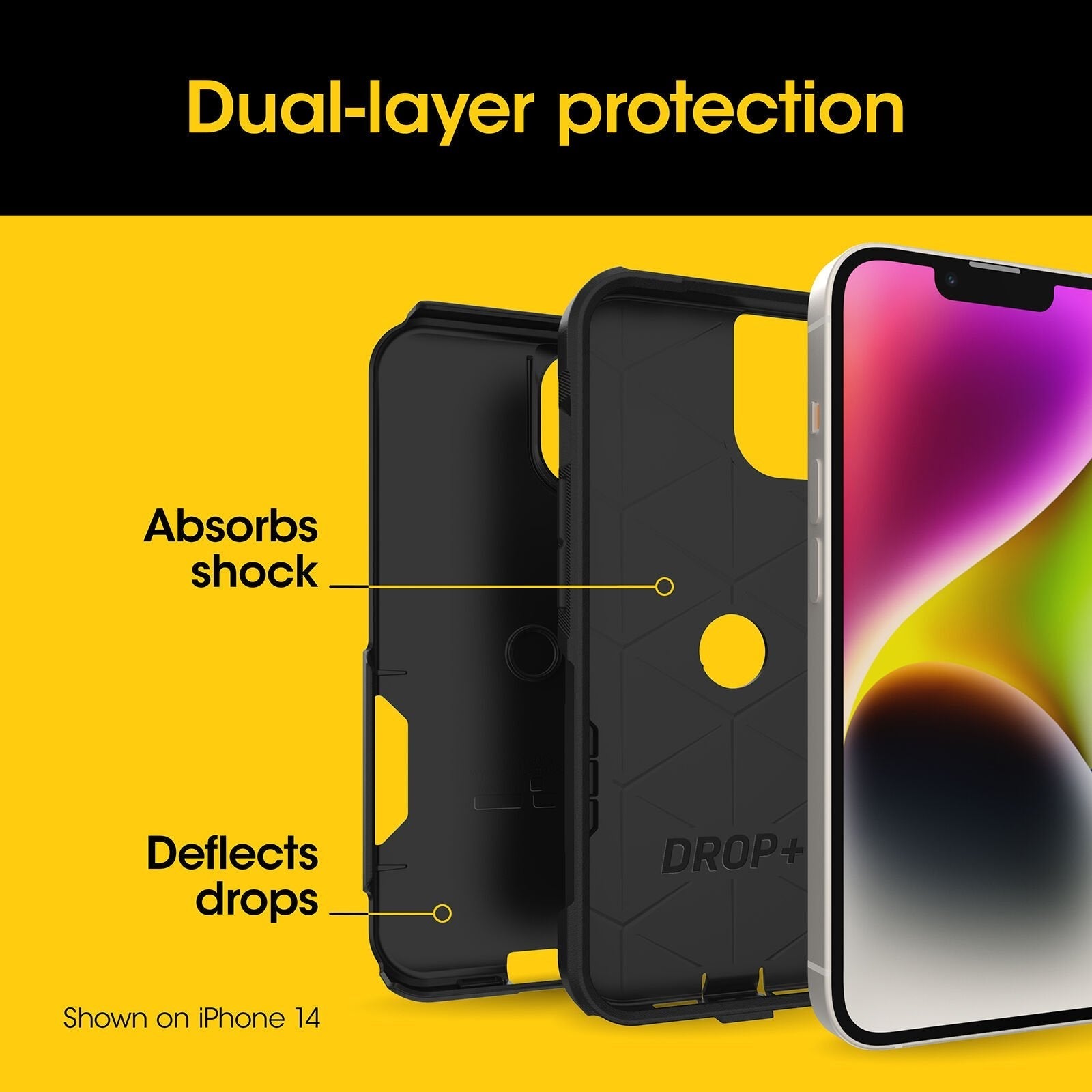 iPhone 17e, iPhone 16e, iPhone 15 and iPhone 14 Commuter Series Case