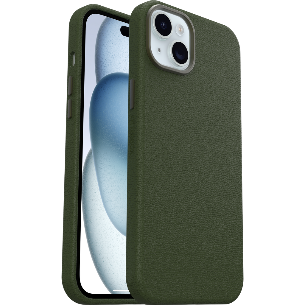 iPhone 15 Plus Symmetry Series Cactus Leather Case