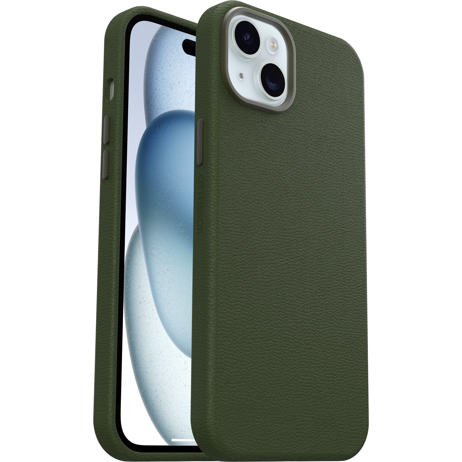 iPhone 15 Plus Symmetry Series Cactus Leather Case