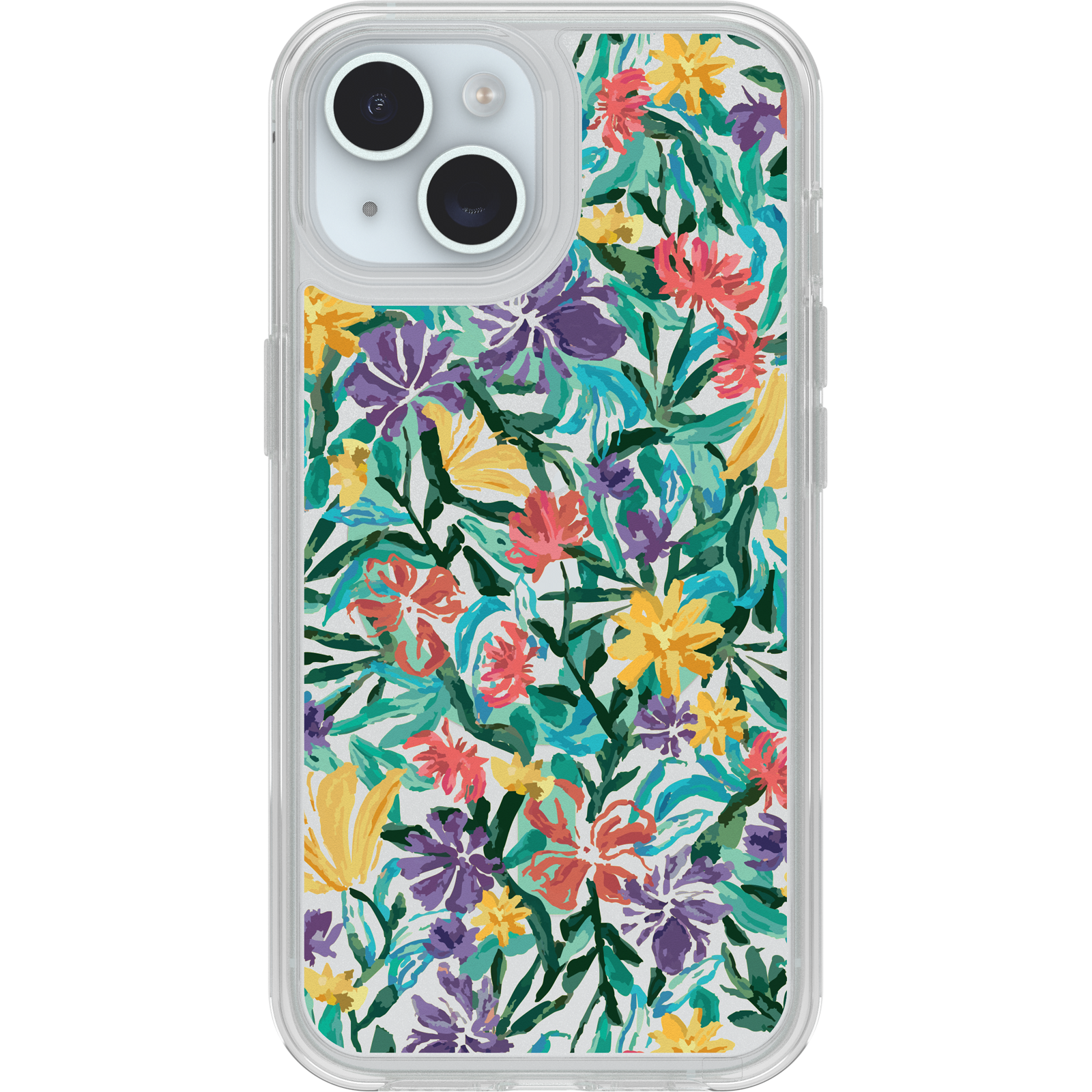 iPhone 17e, iPhone 16e, iPhone 15 and iPhone 14 Symmetry Series Clear for MagSafe Confetti of Blossoms Case