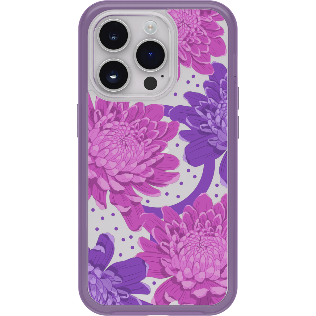 iPhone 14 Pro Symmetry Series Clear Case for MagSafe Fluttering Flora