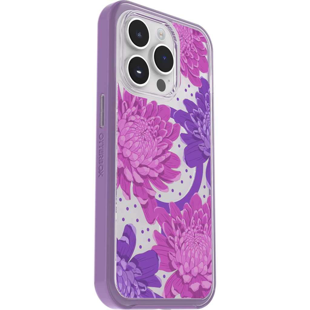 iPhone 14 Pro Symmetry Series Clear Case for MagSafe Fluttering Flora
