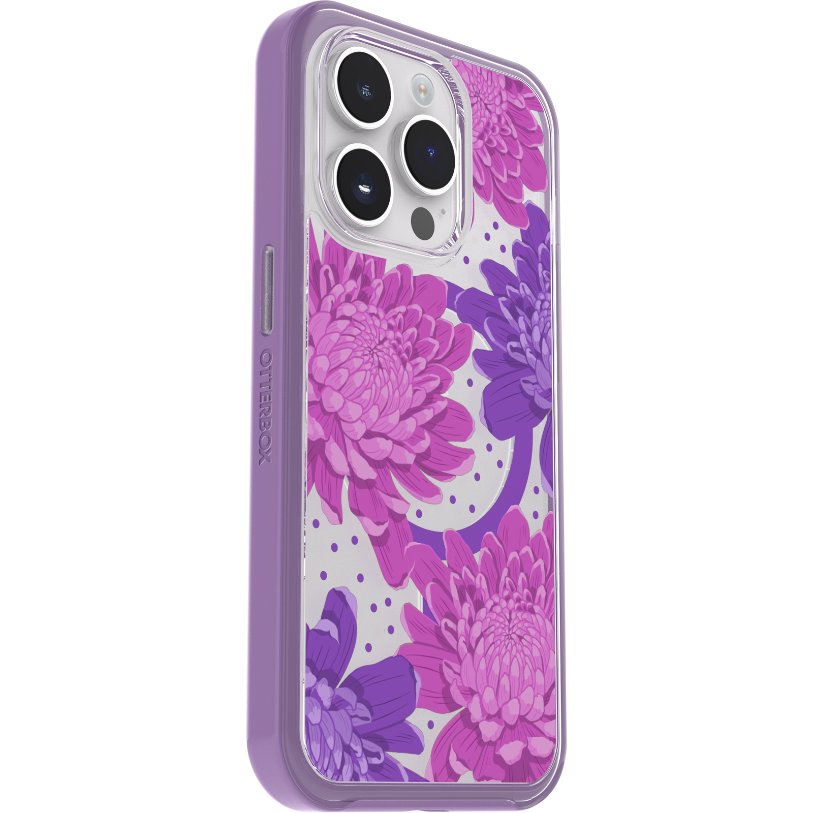 iPhone 14 Pro Symmetry Series Clear Case for MagSafe Fluttering Flora