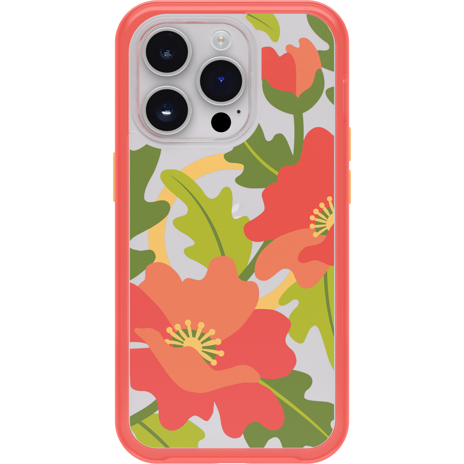 iPhone 14 Pro Symmetry Series Clear Case for MagSafe Fluttering Flora
