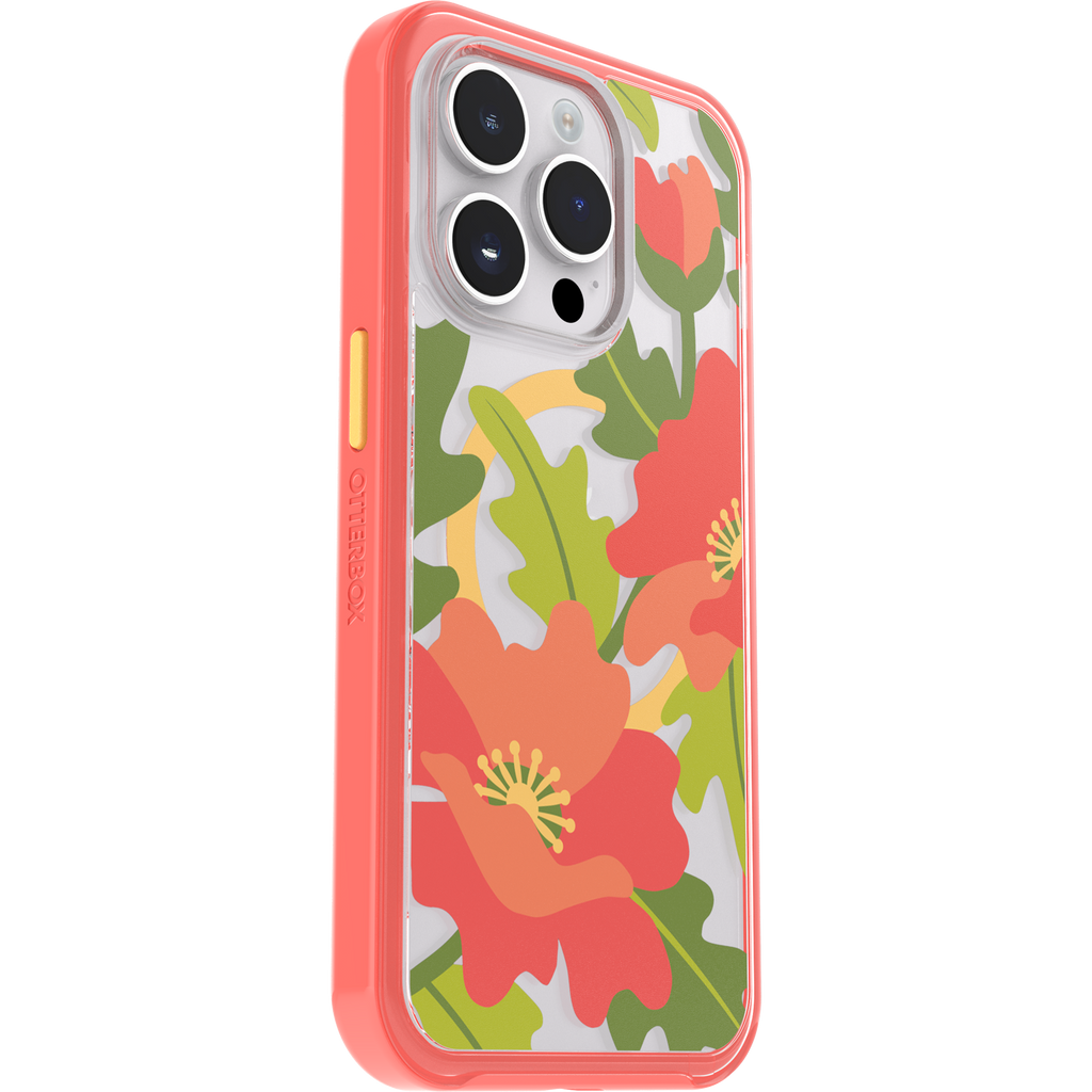 iPhone 14 Pro Symmetry Series Clear Case for MagSafe Fluttering Flora