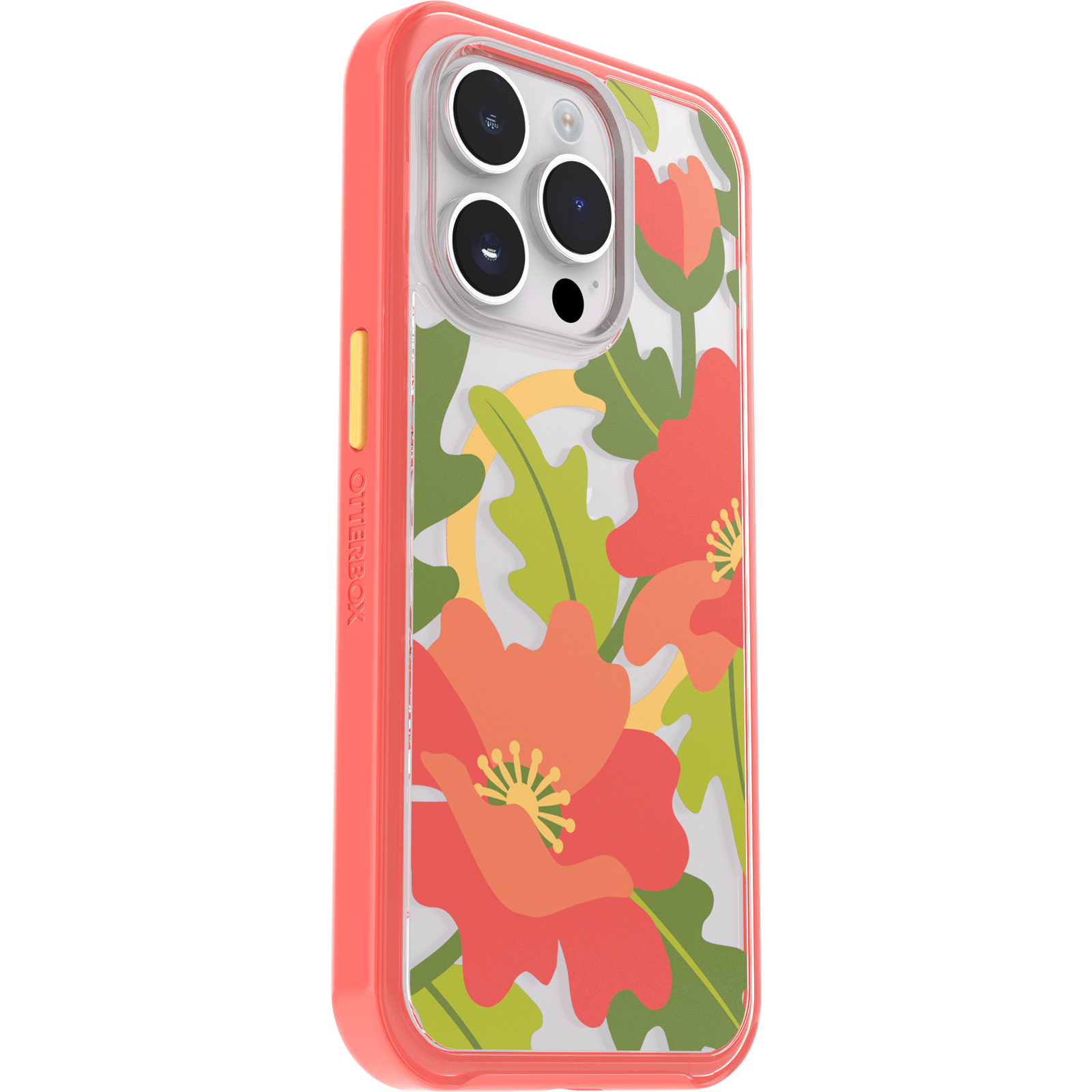 iPhone 14 Pro Symmetry Series Clear Case for MagSafe Fluttering Flora