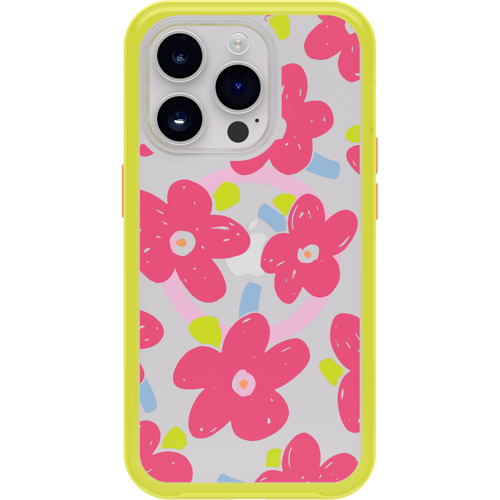 iPhone 14 Pro Symmetry Series Clear Case for MagSafe Fluttering Flora