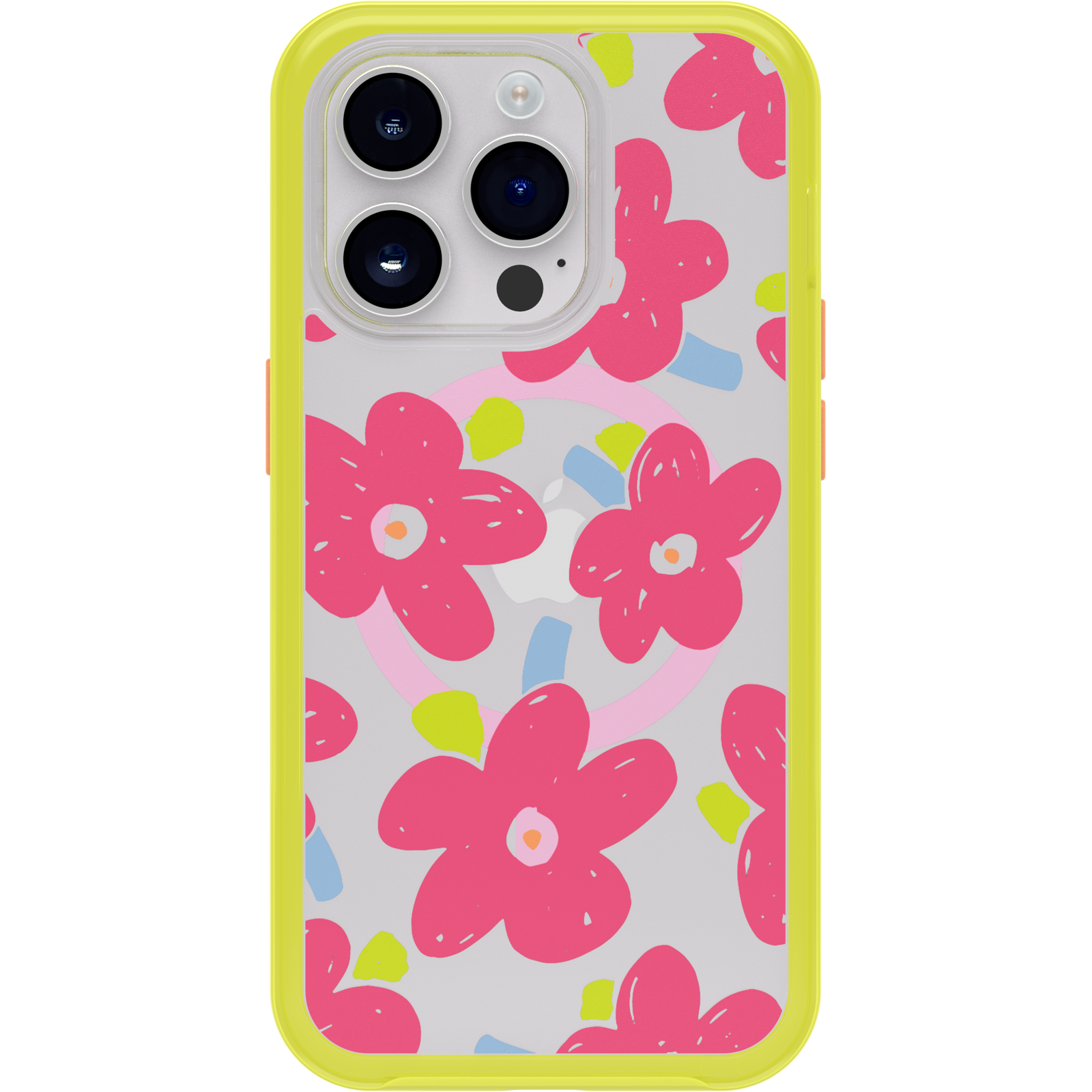 iPhone 14 Pro Symmetry Series Clear Case for MagSafe Fluttering Flora