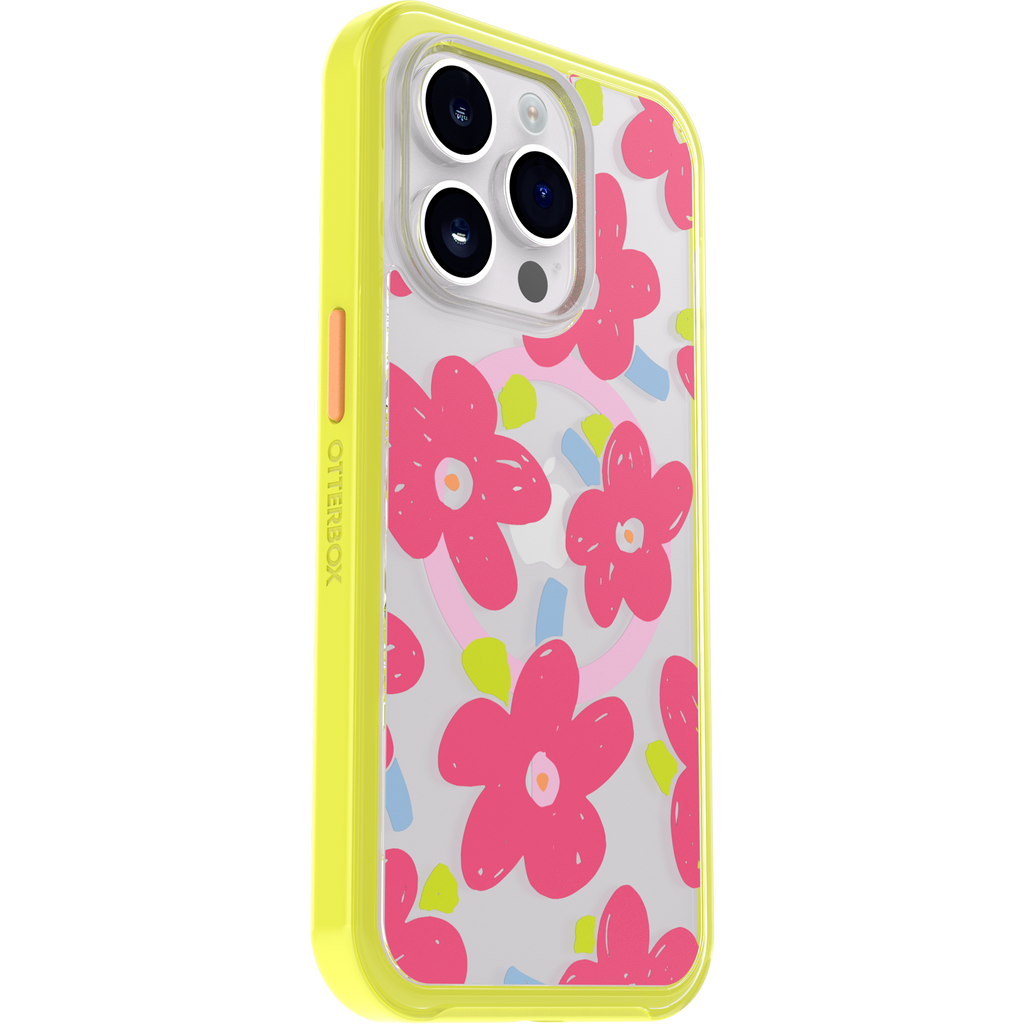 iPhone 14 Pro Symmetry Series Clear Case for MagSafe Fluttering Flora