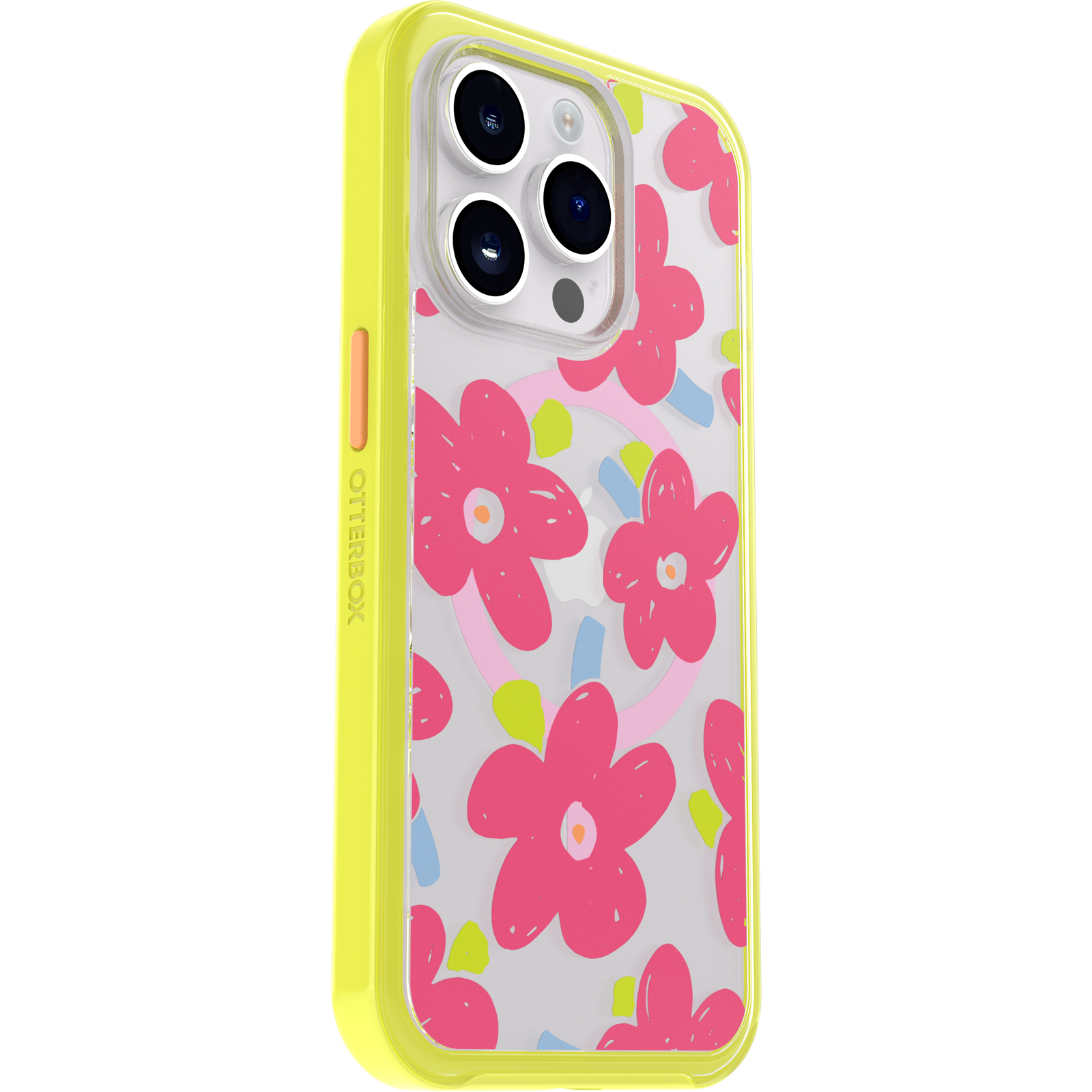 iPhone 14 Pro Symmetry Series Clear Case for MagSafe Fluttering Flora