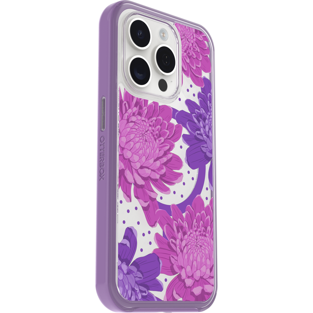 iPhone 15 Pro Symmetry Series Clear Case for MagSafe Fluttering Flora