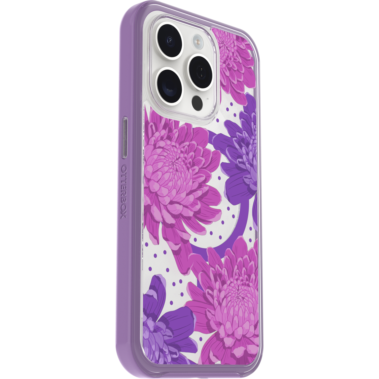 iPhone 15 Pro Symmetry Series Clear Case for MagSafe Fluttering Flora