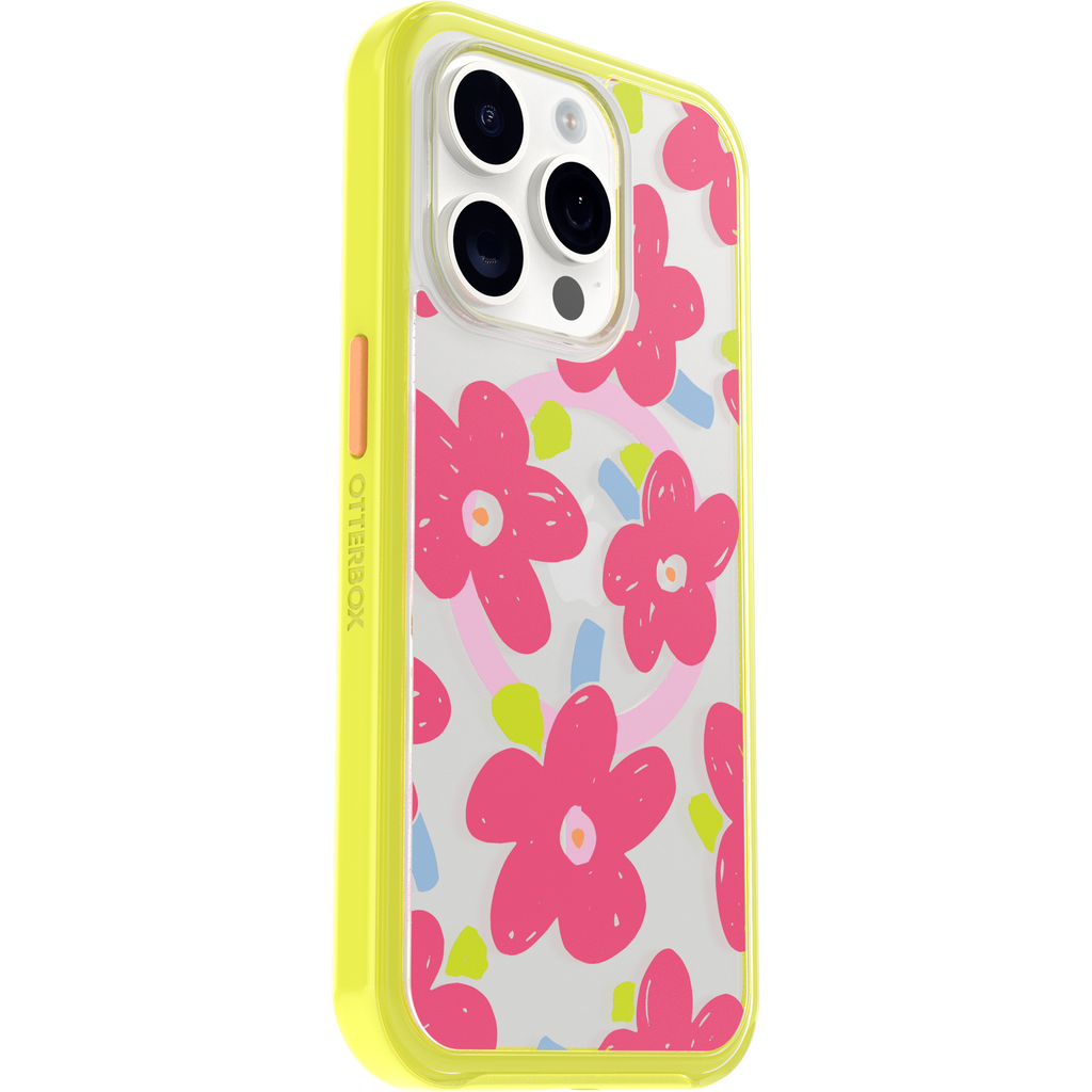 iPhone 15 Pro Symmetry Series Clear Case for MagSafe Fluttering Flora