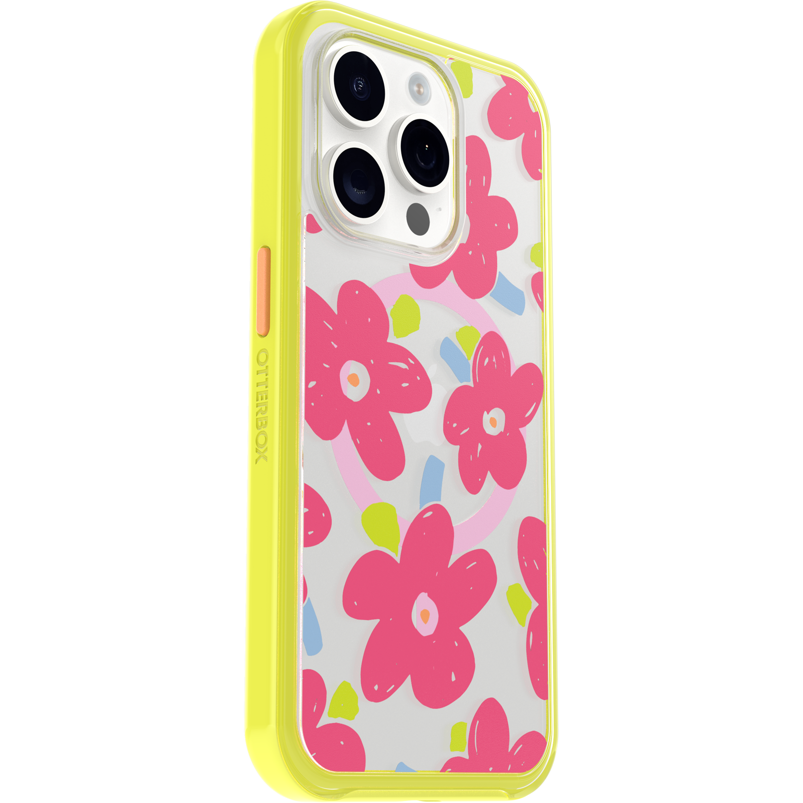 iPhone 15 Pro Symmetry Series Clear Case for MagSafe Fluttering Flora