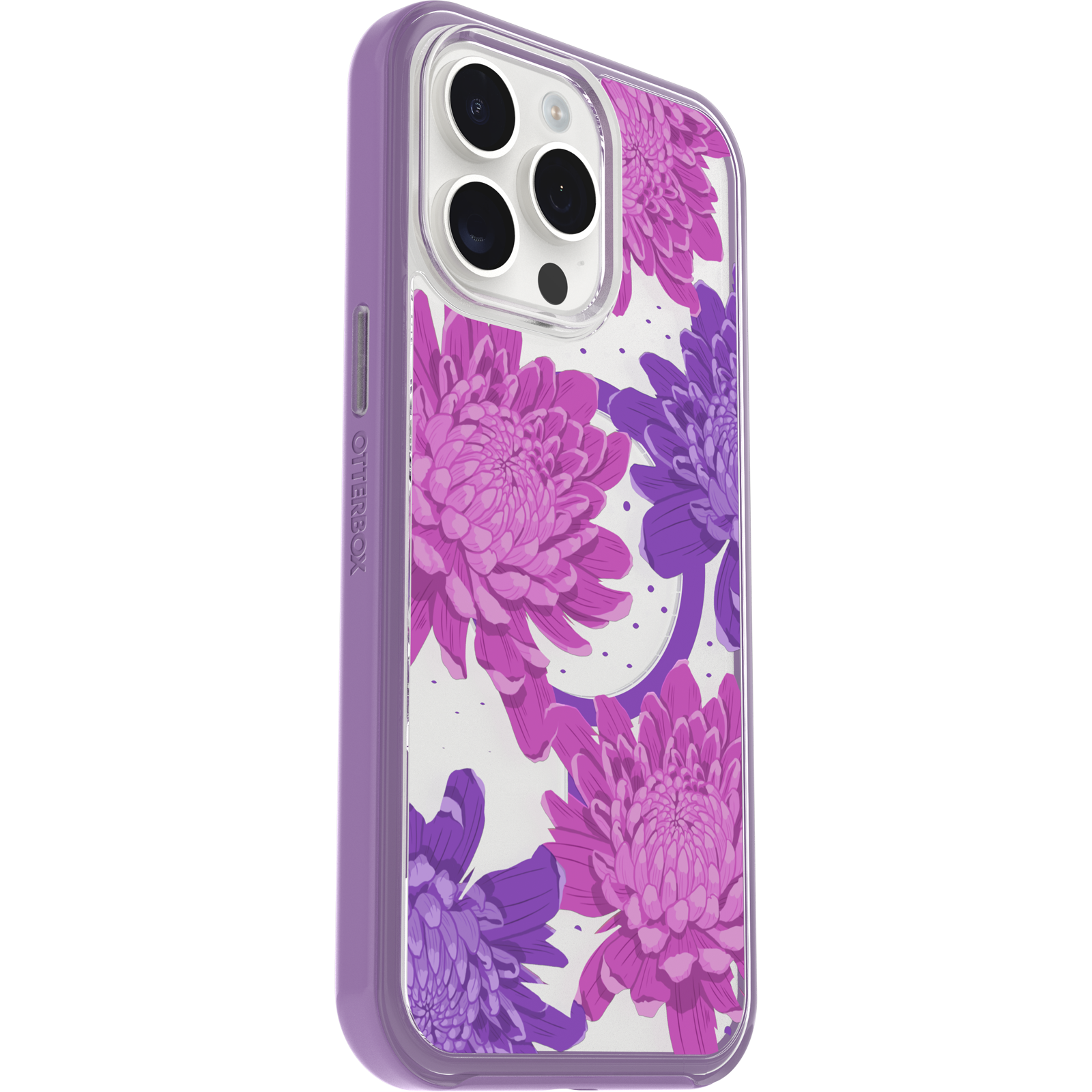 iPhone 15 Pro Max Symmetry Series Clear Case for MagSafe Fluttering Flora