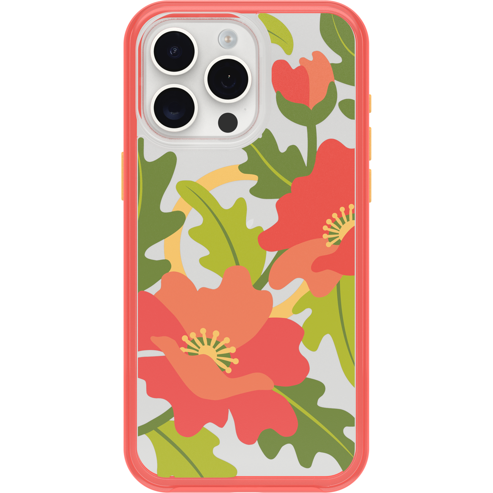 iPhone 15 Pro Max Symmetry Series Clear Case for MagSafe Fluttering Flora