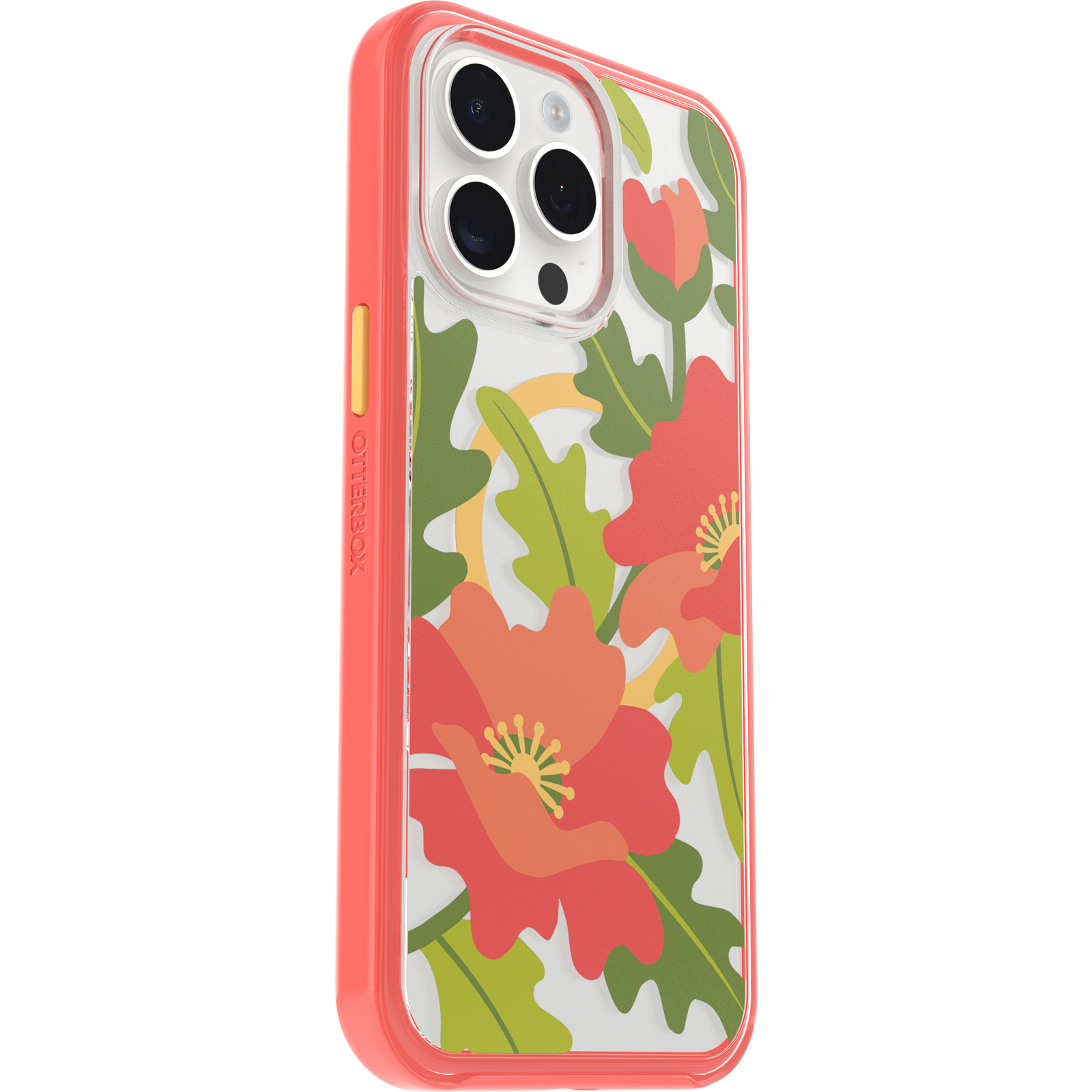 iPhone 15 Pro Max Symmetry Series Clear Case for MagSafe Fluttering Flora
