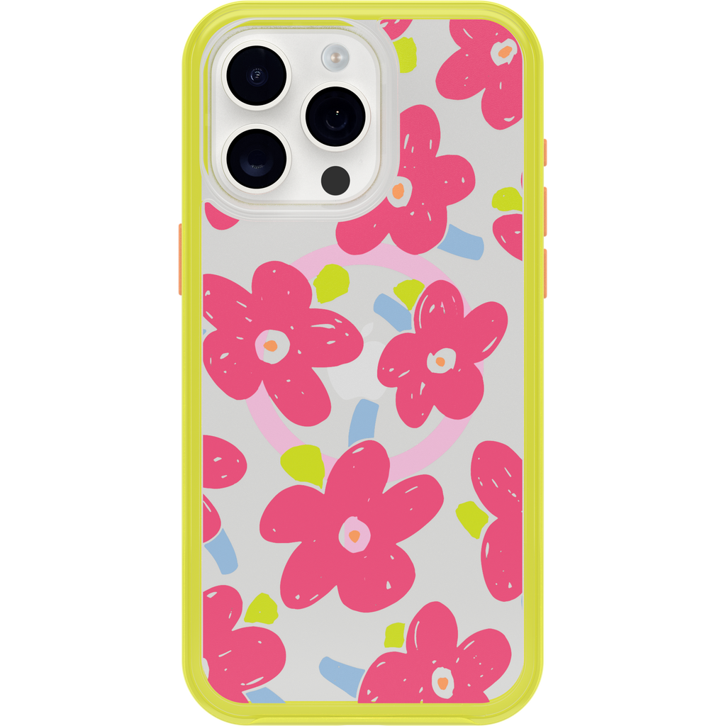 iPhone 15 Pro Max Symmetry Series Clear Case for MagSafe Fluttering Flora