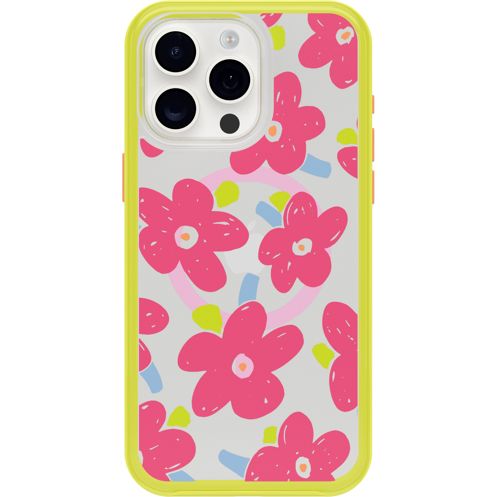 iPhone 15 Pro Max Symmetry Series Clear Case for MagSafe Fluttering Flora